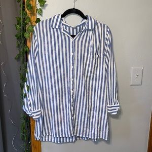 ✨AERIE/AMERICAN EAGLE STRIPED OVERSIZED TOP✨